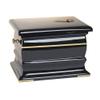 Composite Casket Cremation Ashes Urn For Adult Decorated with Gold Band Memorial Urn for Human Ashes view 2