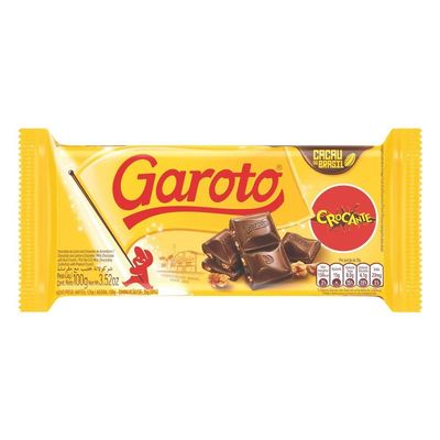 GAROTO Chocolate Tabletes (Crocante, 2 Pack)