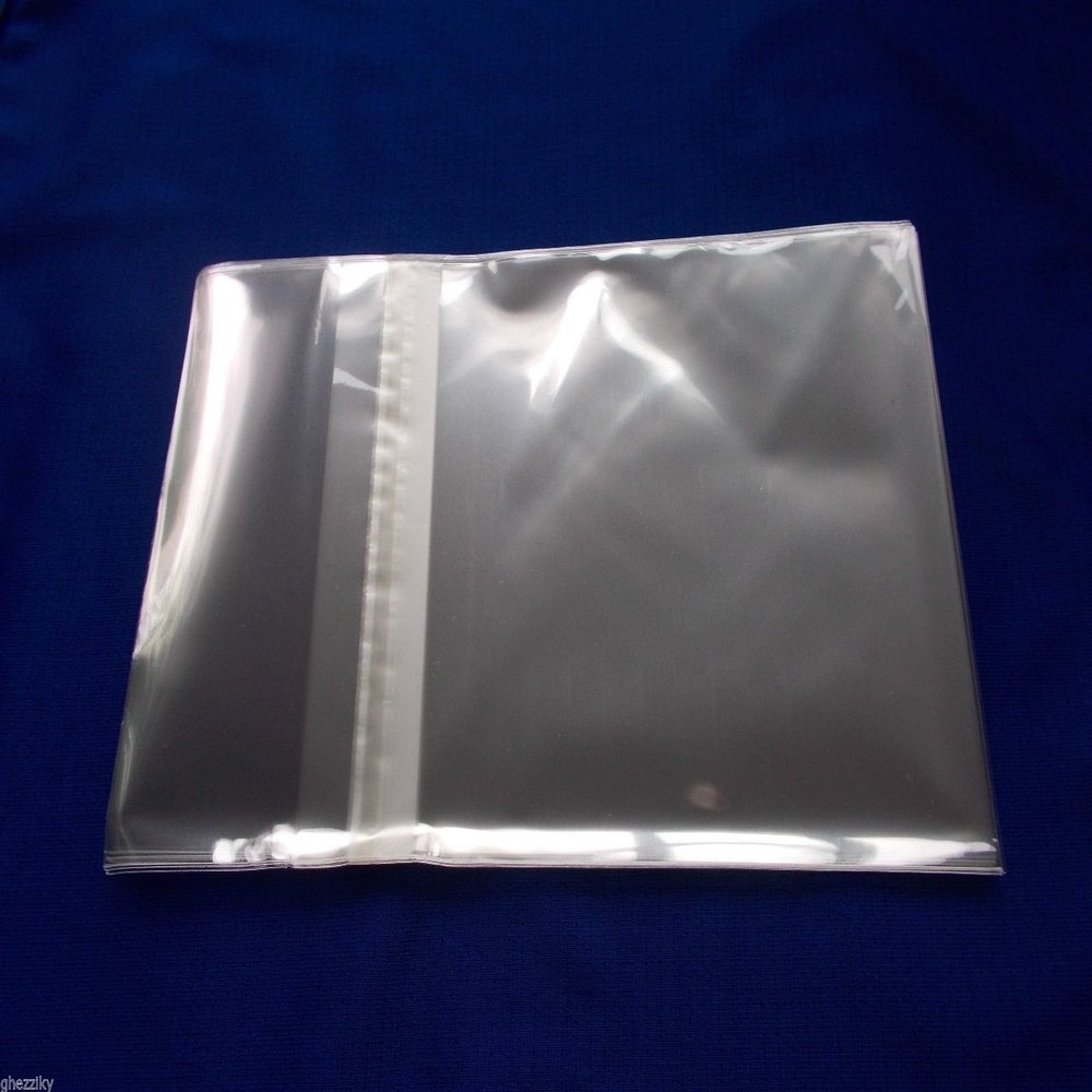 200 4 5/8 x 5 3/4 Clear (A2+) Card Resealable Cello Sleeves Cellophane Bag/seal