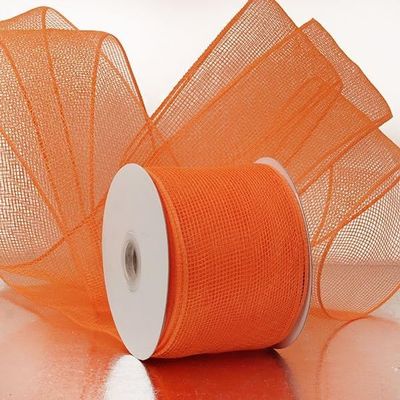 4" X 20 Yards Orange Deco Mesh