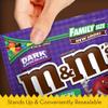 M&M'S 50% Cacao Dark Chocolate Candy, Family Size, 19.2 oz Bag view 4