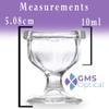 GMS Optical Glass Eye Wash Cup - Soothing Relief from Allergens, Irritants, Makeup, Dust, Dry Eyes and More - Use With Distilled Water or Saline (10 mL Volume) view 2