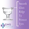 GMS Optical Glass Eye Wash Cup - Soothing Relief from Allergens, Irritants, Makeup, Dust, Dry Eyes and More - Use With Distilled Water or Saline (10 mL Volume) view 4