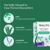 The Honey Pot Company - Herbal Pads for Women - Overnight w/Wings - Infused w/Essential Oils for Cooling Effect & Organic Cotton Cover - Feminine Care - 12 ct view 3