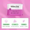 The Honey Pot Company Clean Cotton Regular Absorbency Pads, Herbal-Infused Pads with Wings, Plant-Derived Feminine & Menstrual Care. (Product) RED  20 ct. view 2