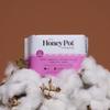 The Honey Pot Company Clean Cotton Regular Absorbency Pads, Herbal-Infused Pads with Wings, Plant-Derived Feminine & Menstrual Care. (Product) RED  20 ct. view 3