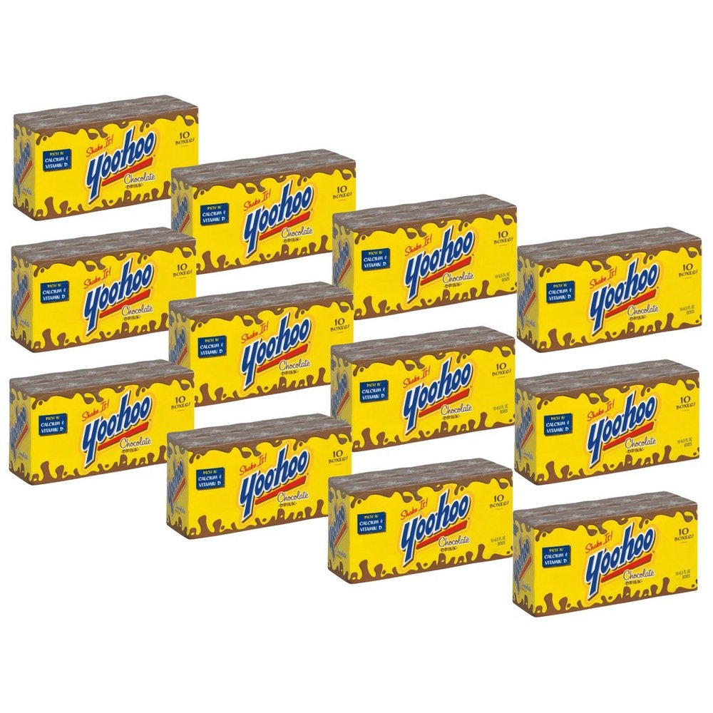 Yoo-hoo Chocolate Drink, 6.5 fl oz boxes, 10 count (Pack of 12)