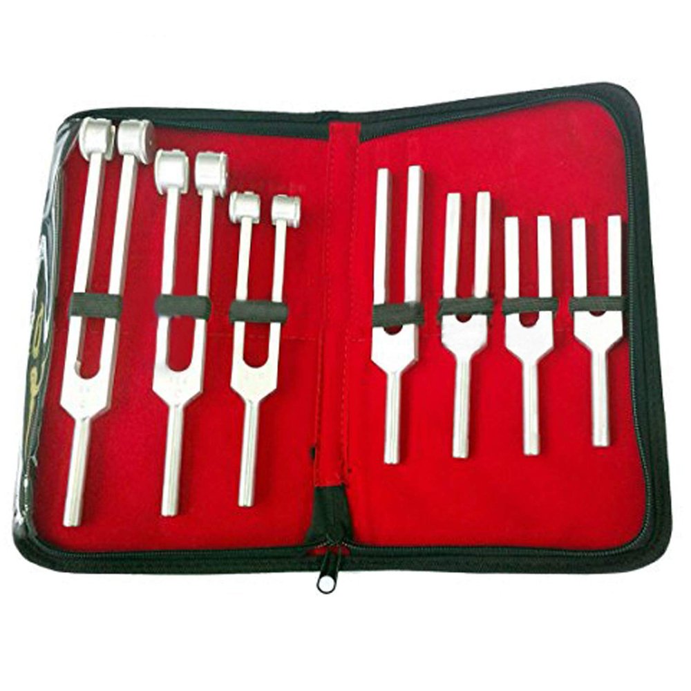 Laja Imports 7 Tuning Forks Set Chiropractic Physical Diagnostic Instruments for Educational Use