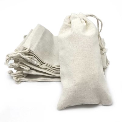 TheDisplayGuys For Your Modern Living 24-Pack Reusable 4x6 Cotton Canvas Muslin Bags w. Drawstring - Multi-Purpose - Gifts, Party Favors, Spices