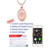 Divoti Custom Engraved-PVD Rose Gold Premier Disc Medical Alert Necklace, Medical ID Necklace Women, Medical Pendant Tag and (24/28 in) PVD Rose Gold Square Rolo-No Fill view 4