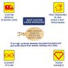 Divoti Custom Engraved-PVD Gold Premier Disc Tag Medical Alert Necklace, Medical ID Necklace Women, Medical Pendant Tag and (24/28 in) PVD Gold Square Rolo -TP Blue view 3