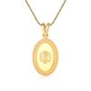 Divoti Custom Engraved-PVD Gold Premier Disc Tag Medical Alert Necklace, Medical ID Necklace Women, Medical Pendant Tag and (24/28 in) PVD Gold Snake -No Fill view 1