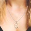 Divoti Custom Engraved-PVD Gold Premier Disc Tag Medical Alert Necklace, Medical ID Necklace Women, Medical Pendant Tag and (24/28 in) PVD Gold Snake -No Fill view 2