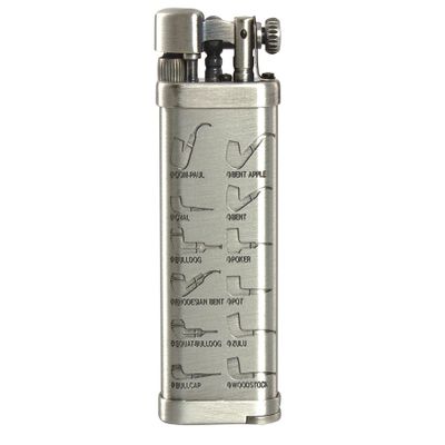 IM Corona Old Boy Silver With Pipe Shapes Pipe Lighter