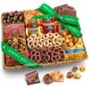 A Gift Inside Happy Holidays Chocolate Caramel and Crunch Grand Gift Basket view 1