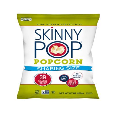 SkinnyPop Original Popcorn, Gluten Free, Vegan Popcorn, Non-GMO, Healthy Popcorn Snacks, Skinny Pop, 6.7oz Party Sized Bag