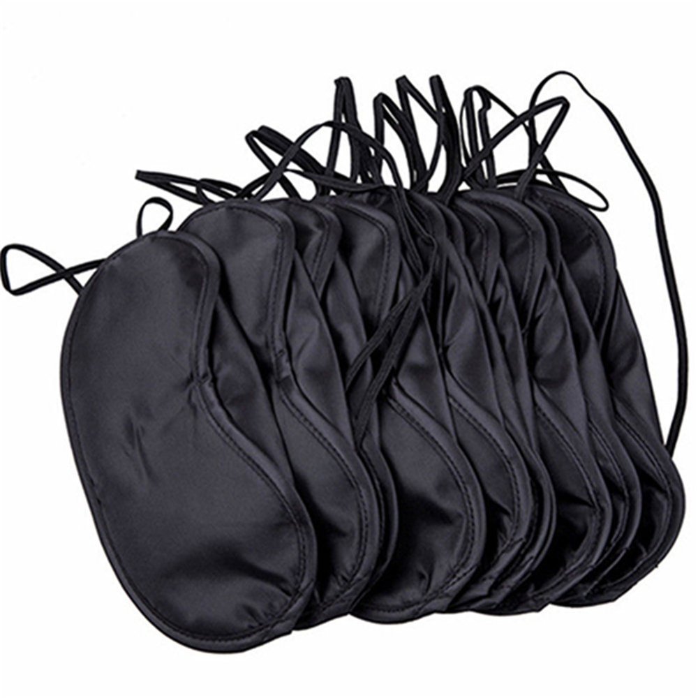 10Pcs Sleep Eye Mask Shade Cover Blindfold Night Sleeping Mask Wholesale Eye Mask for Blindfold Games Group Activity Organizer's