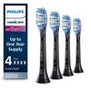 Philips Sonicare G3 Two-in-One - Genuine Replacement Electric Toothbrush Heads, Black, 4 Pack One Year Supply, HX9054/95 view 1