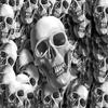 1/2 Sheet - Skulls Scary Halloweens Birthday - Edible Cake/Cupcake Party Topper - D5816 view 1