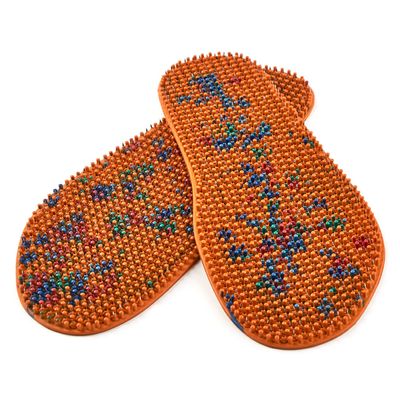 LYAPKO Acupuncture Shoe Insoles Foot Therapy Massager 1762 Needles 5 Ag - size US W12 M10.5 / EU 44. Premium Reflexology Unique Patented Acupressure Massage Tool