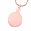 Skull Head Cremation urn Necklace Memorial Jewelry Stainless steel Ashes Keepsake Funeral Casket (Rose Gold) view 3
