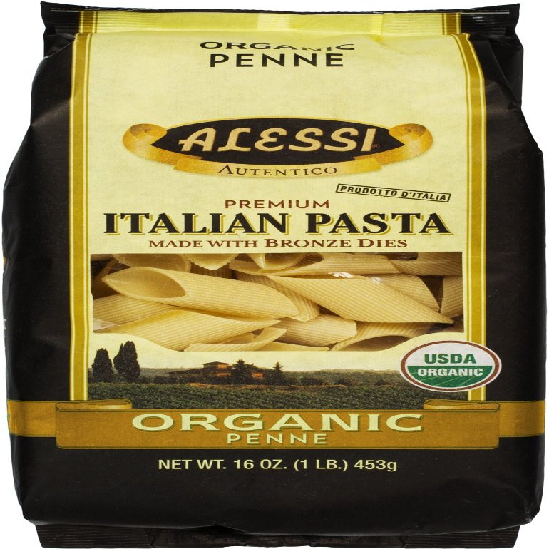 Alessi Italian Organic Penne, 1 Pound (Pack of 12)