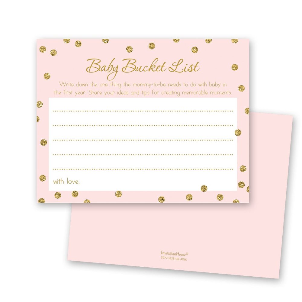 48 cnt Baby Bucket List (Pink)