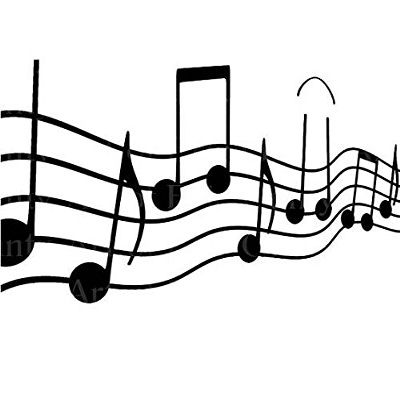 1/4 Sheet - Musical Notes Band Birthday - Edible Cake/Cupcake Party Topper - D22853