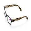 2 Pairs of Stylish Classic Rectangle Reader With Spring Hinges, Women Female Leopard Temple Reading Glasses (2 Black, 3.00) view 3