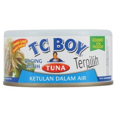 TC Boy Choice Tuna 180g (Solid White Meat Tuna Spring in Water, 6 Cans)