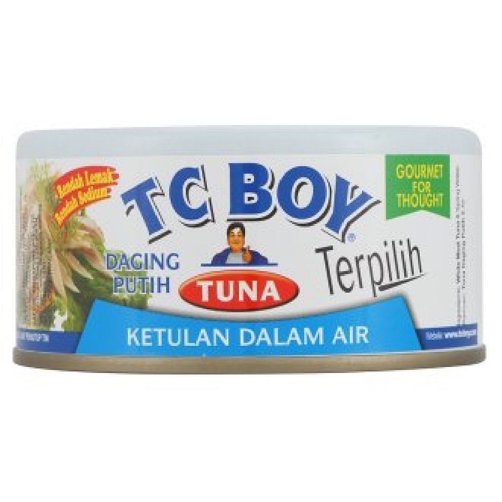 TC Boy Choice Tuna 180g (Solid White Meat Tuna Spring in Water, 6 Cans)