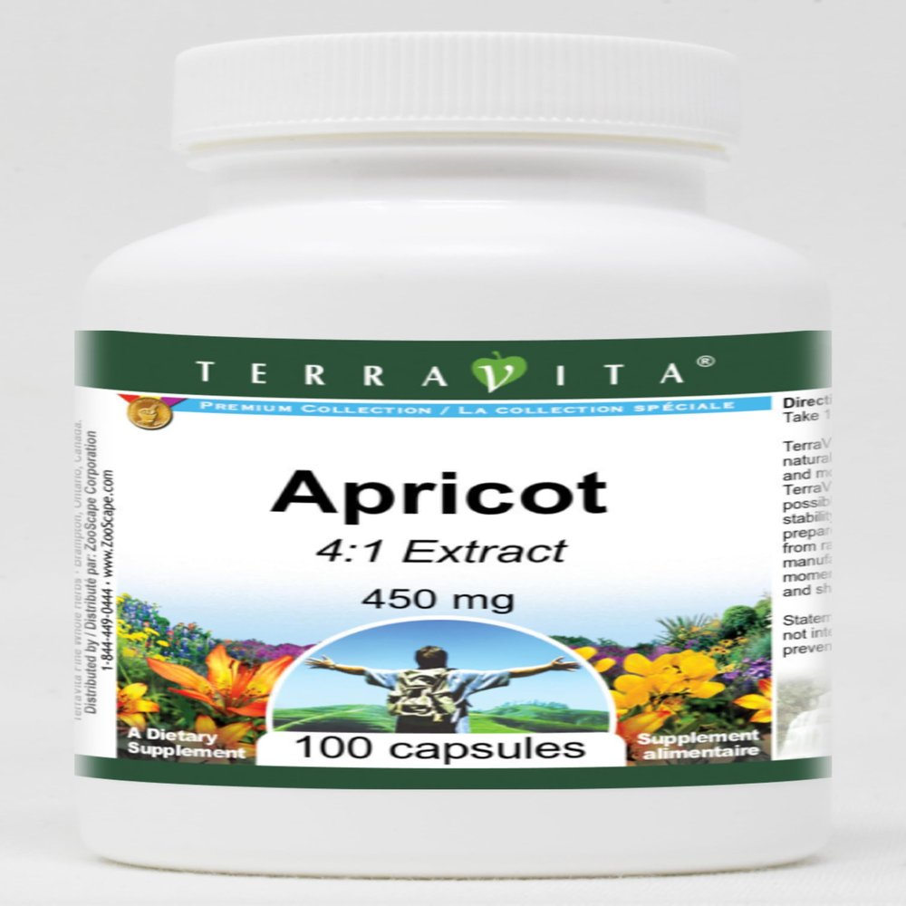 Apricot 4:1-450 mg (100 Capsules, ZIN: 518987) - 3 Pack