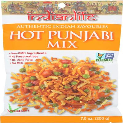 Indianlife, Snack Mix Hot Punjabi, 7 Ounce