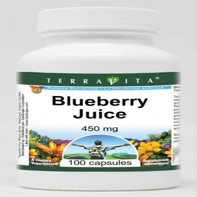 Blueberry Juice - 450 mg (100 Capsules, ZIN: 519293) - 3 Pack