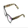 2 Pairs of Stylish Classic Rectangle Reader With Spring Hinges, Women Female Leopard Temple Reading Glasses (2 Gray, 1.00) view 3