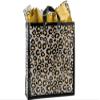 Pack Of 100, Queen Leopard Safari Plastic Bags 3 Mil Shopping Bags 16 X 6 X 16" For Gift Packaging view 1