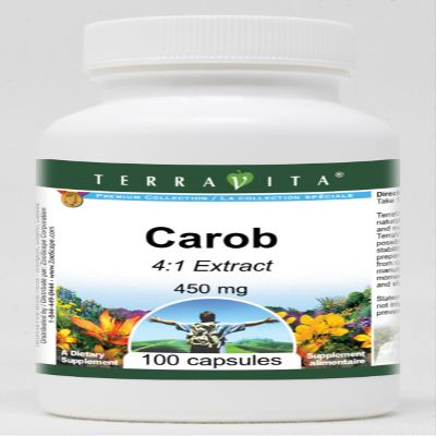 Carob 4:1-450 mg (100 Capsules, ZIN: 519491) - 3 Pack