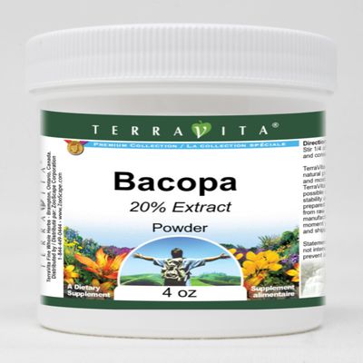 Bacopa 20% Powder (4 oz, ZIN: 519224) - 3 Pack