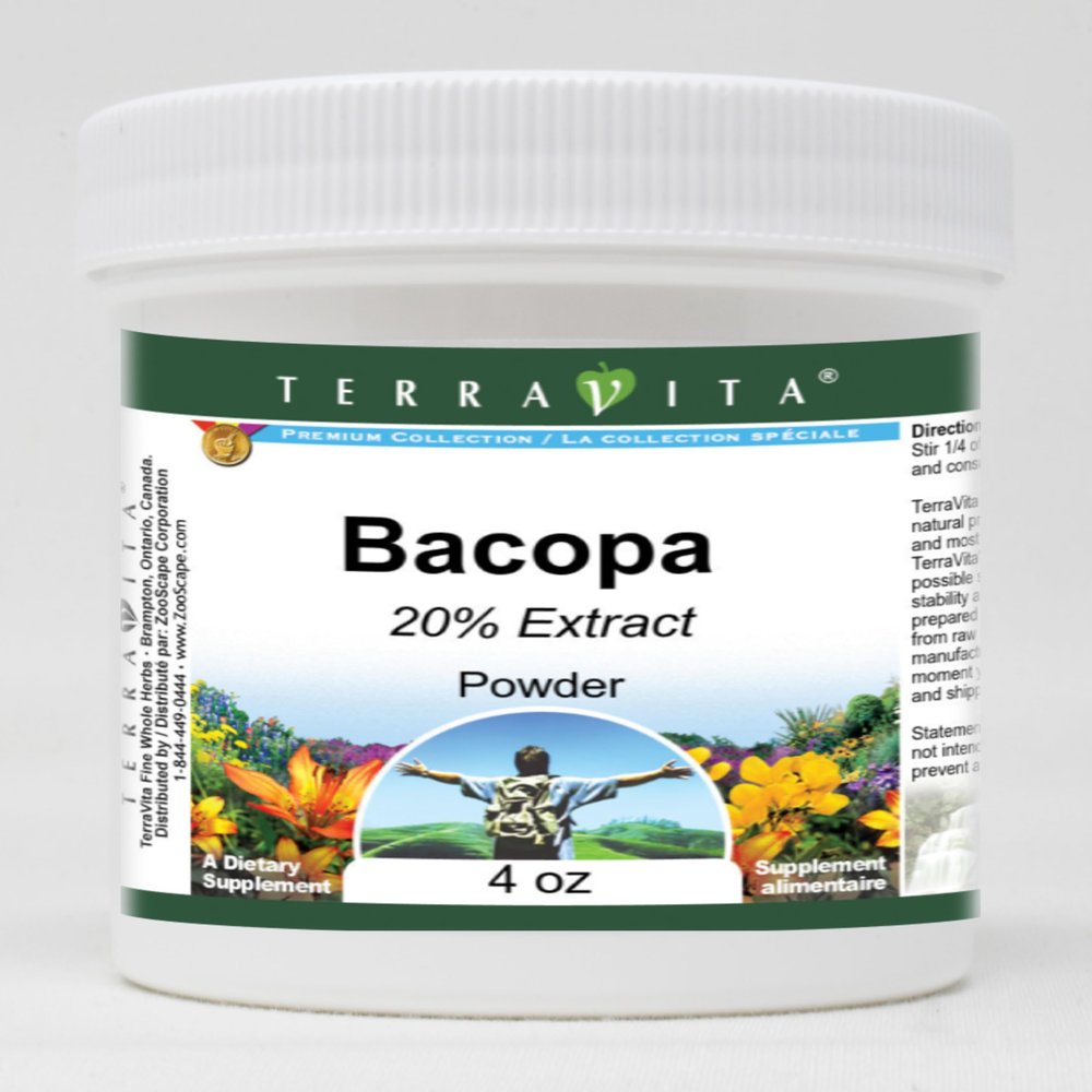 Bacopa 20% Powder (4 oz, ZIN: 519224) - 3 Pack