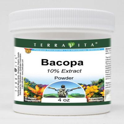 Bacopa 10% Powder (4 oz, ZIN: 519074) - 3 Pack
