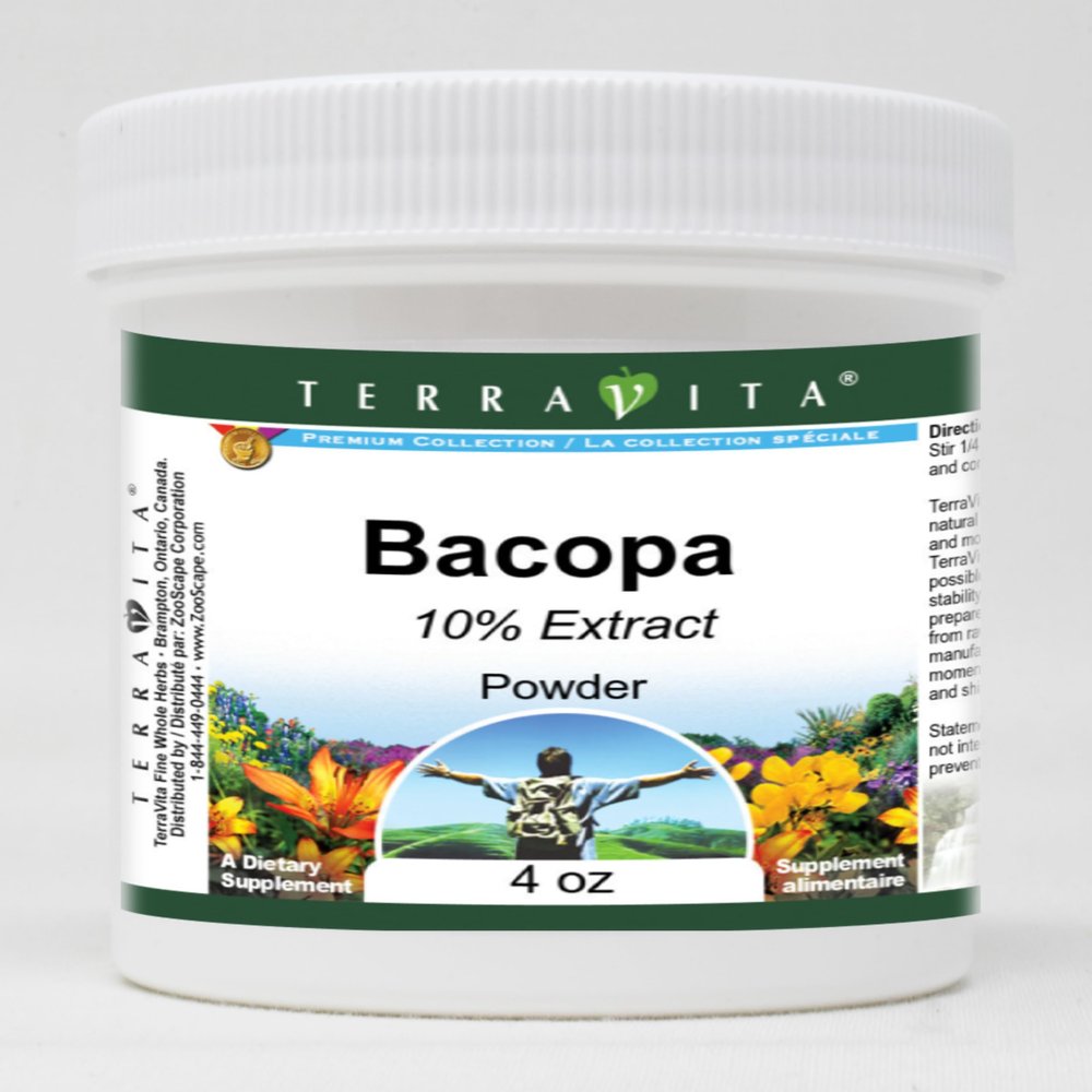 Bacopa 10% Powder (4 oz, ZIN: 519074) - 3 Pack
