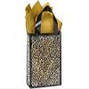 Pack Of 250, Cub Leopard Safari Plastic Bags 3 Mil Shopping Bags 8 X 4 X 10" For Gift Packaging view 1