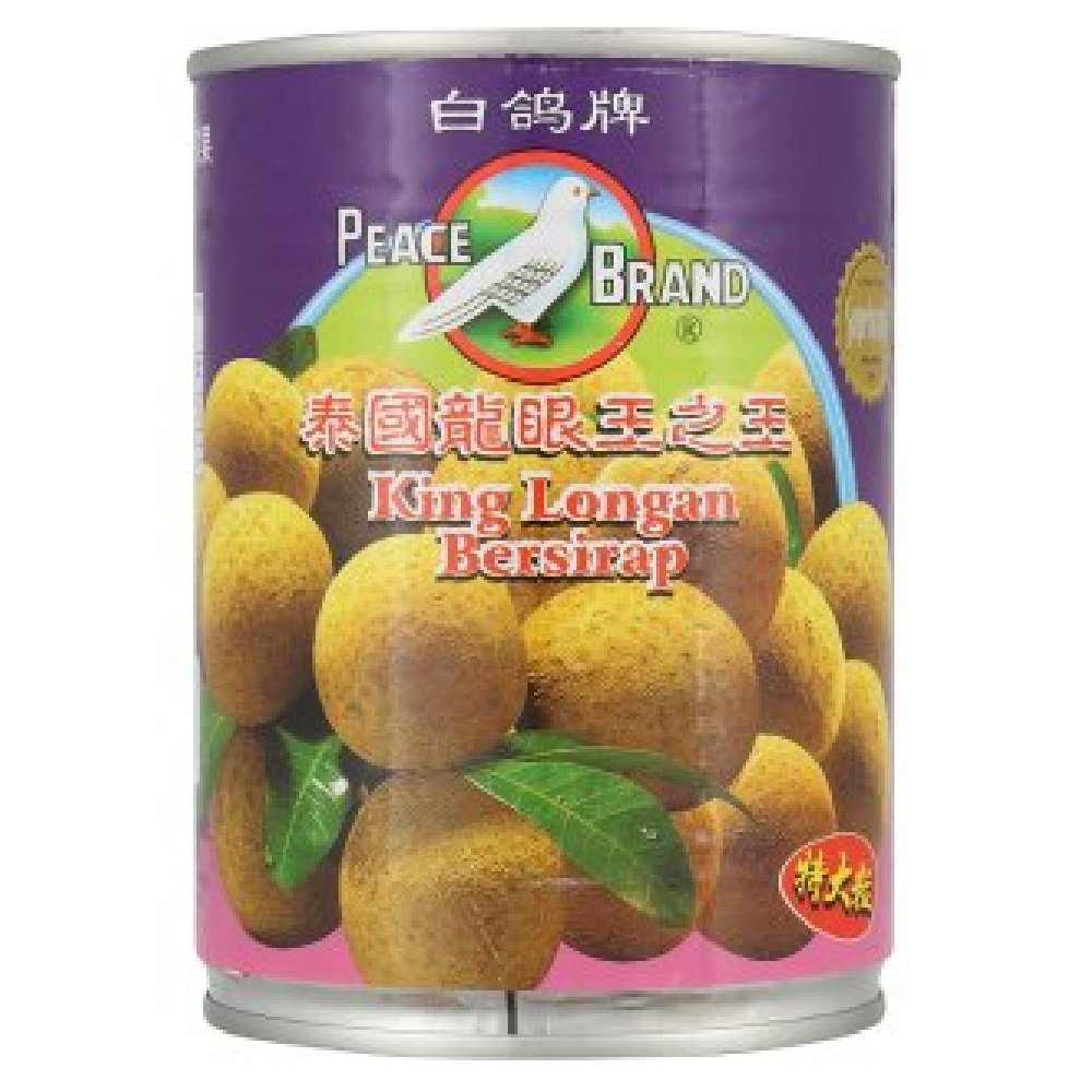 Asian Longans In Syrup 565g (Peace Brand, 12 Cans)