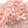 100 PINK BOWS 1-1/2''x 1-1/4'' - cute Ribbon Bows Crafts Party Decoration - Satin BOW Ribbon Applique Embellishment view 1