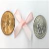 100 PINK BOWS 1-1/2''x 1-1/4'' - cute Ribbon Bows Crafts Party Decoration - Satin BOW Ribbon Applique Embellishment view 2