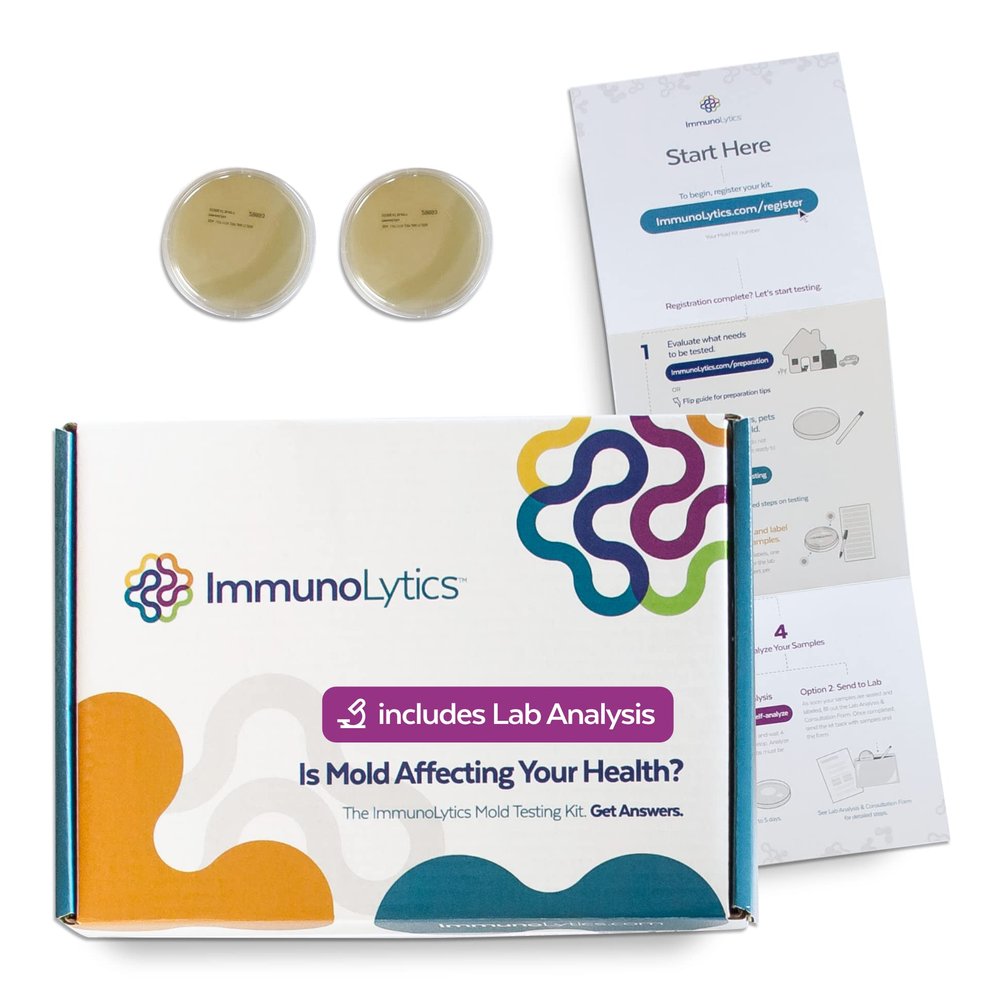 Mold Test Kit for Home - Professional Lab Analysis and Expert Consultation Included- Protect Your Home & Family (2 Room/Plate)