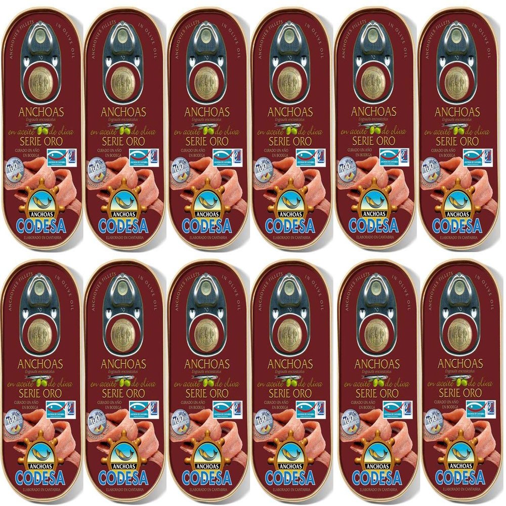 Anchoas del Cantabrico in Olive Oil Pack of 12