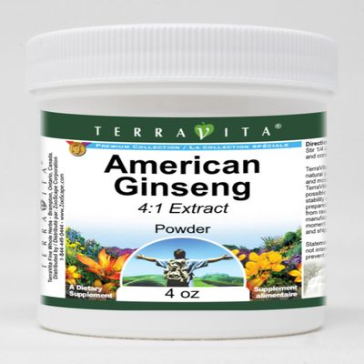 American Ginseng 4:1 Powder (4 oz, ZIN: 520229) - 3 Pack