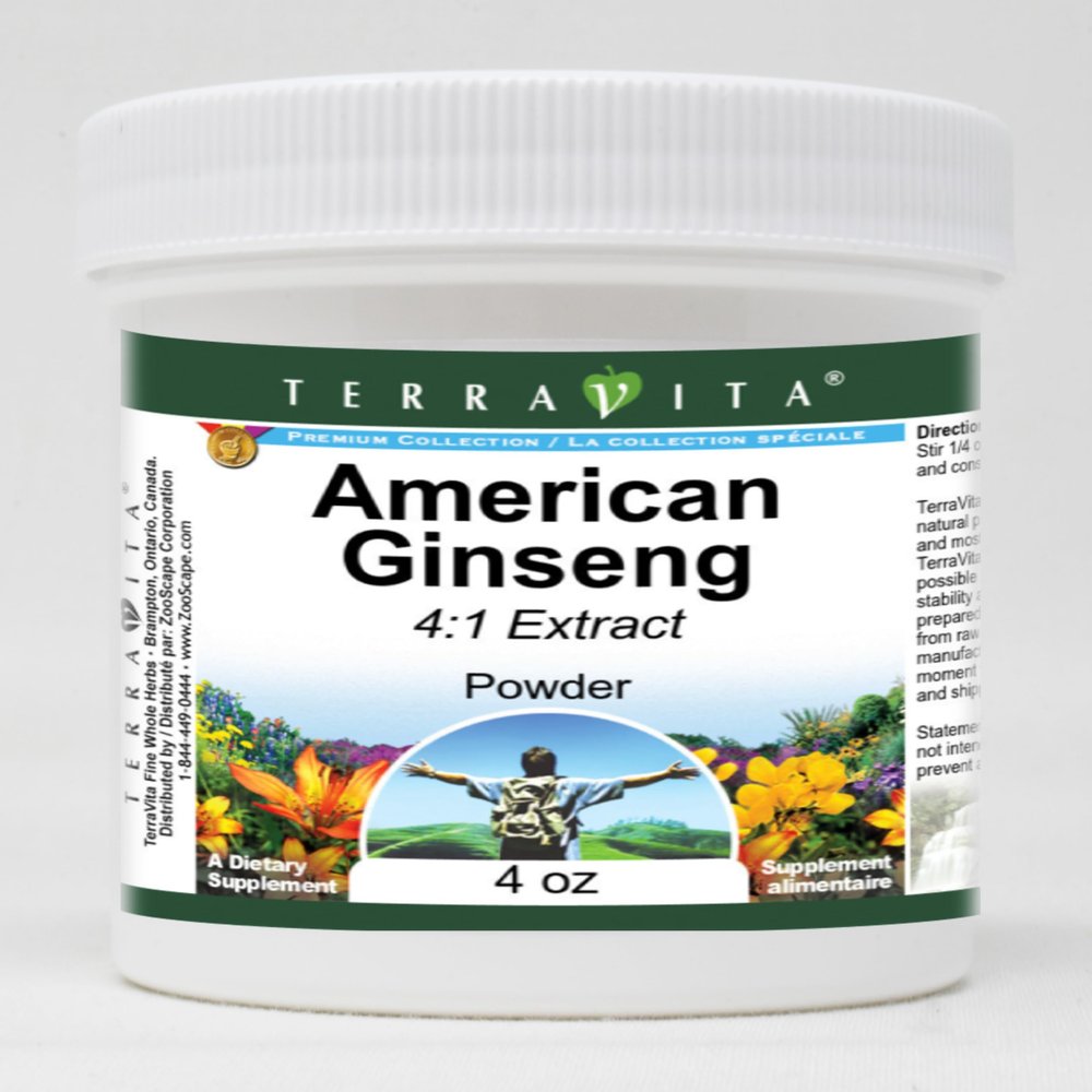 American Ginseng 4:1 Powder (4 oz, ZIN: 520229) - 3 Pack