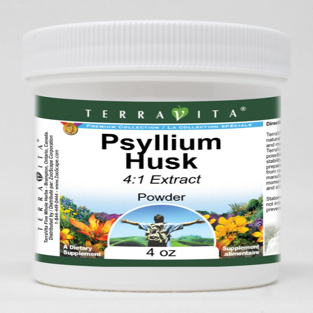 Psyllium Husk 4:1 Extract Powder (4 oz, ZIN: 520087) - 3 Pack